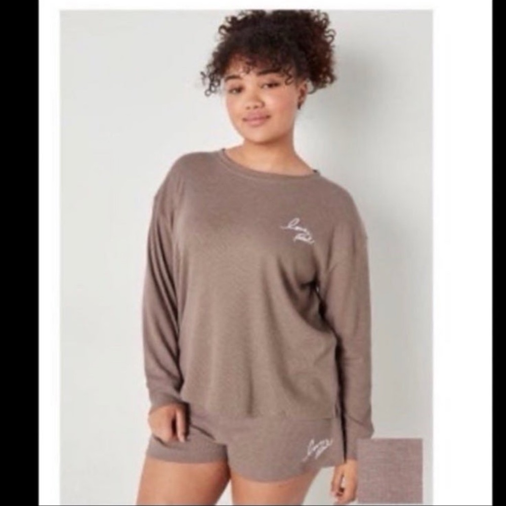 PINK VS THERMAL LONG-SLEEVE SLEEP SHIRT